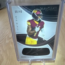 Panini Immaculate Eye Black 2025 Auto /49 #IEB-25 Deebo Samuel Commanders