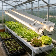 2-12 Pack 2FT LED Grow Lights 24W Plant Lights Growing Lamps 4000K Linkable IP65