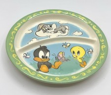 Zak Designs Baby Looney Tunes Divided Plate Bugs Bunny Tweety Bird Daffy Duck