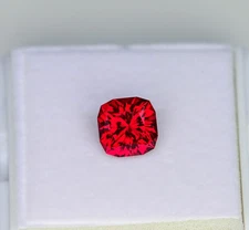 8.22 Ct GIE Certified Natural Mozambique Red Ruby Cushion Cut Loose Gemstone