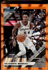 2019-20 Donruss #180 Dejounte Murray Holo Orange Laser San Antonio Spurs