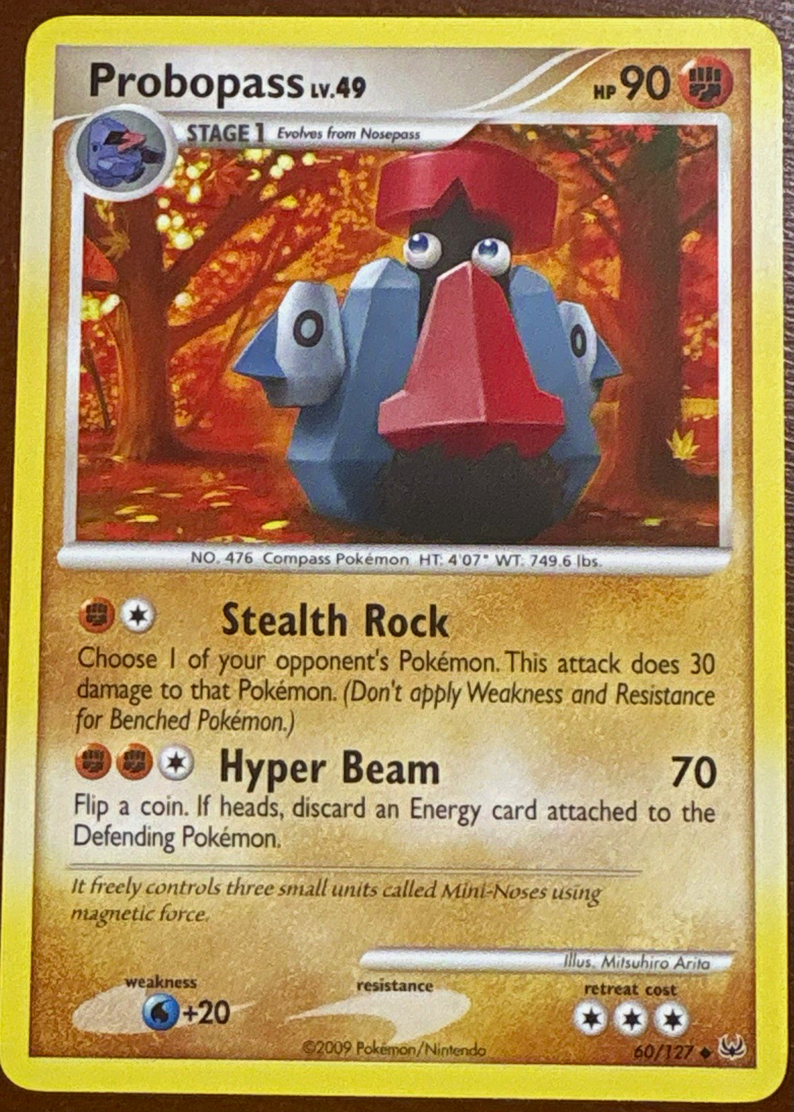 Probopass 60/127 Platinum 2009 Holo Uncommon English 90 HP Stage 1