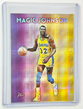 Magic Johnson Edition Artist Signed "Los Angeles Lakers" Refractor Card 1/1