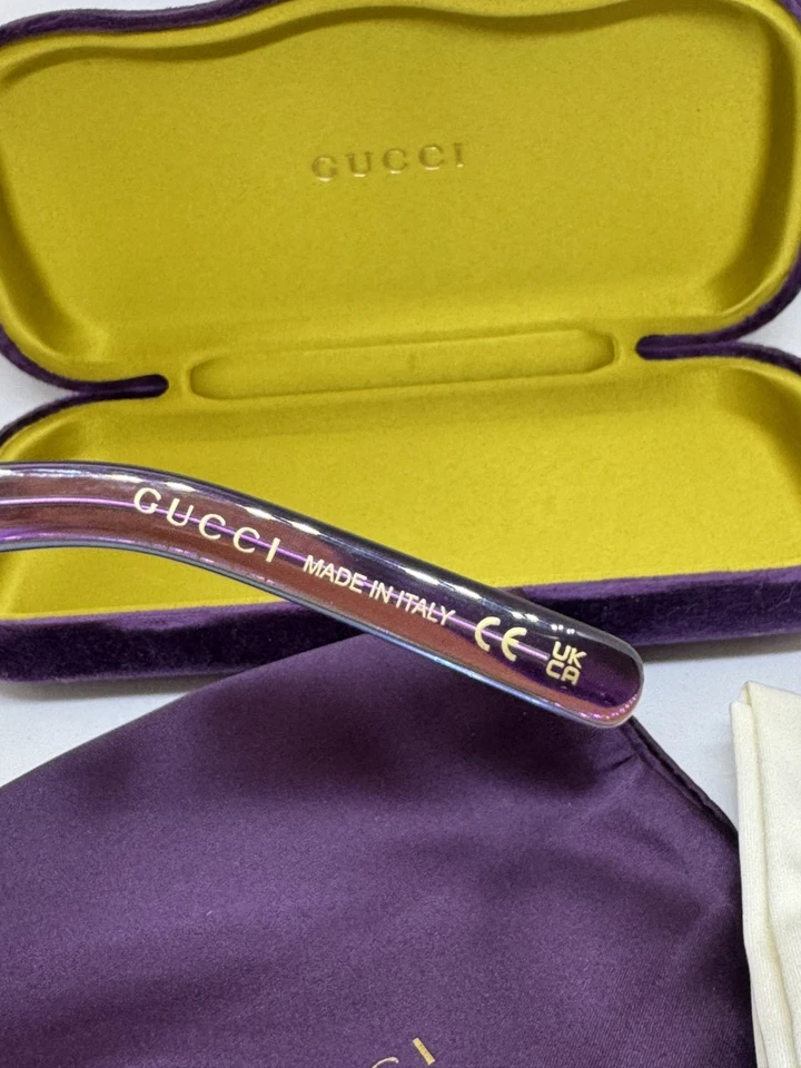 Gafas Gucci GG17210 003 50mm 50-20-145 Verde Violeta Transparente Nuevas Foto 2 de 4
