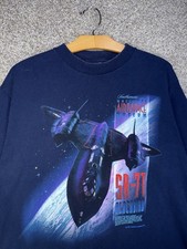 Vintage 90s SR-71 Blackbird Smithsonian Air Museum T-shirt XL 1997 Lockheed