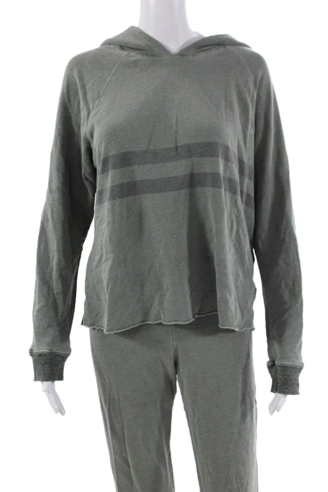 Conjunto de sudadera con capucha de algodón verde talla 1 Sundry para mujer Foto 2 de 4