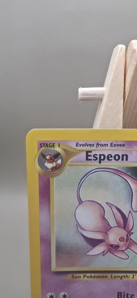 Pokémon Espeon Neo Discovery TCG 1/75 Holo Unlimited Rare Card NM Condition - Image 2 of 4