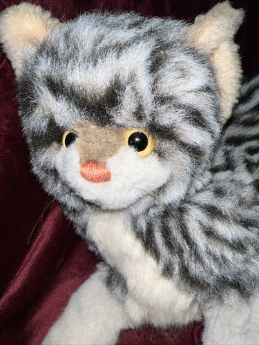 Steiff Kuscheltiere Katze sehr alt - Rarität- silberner Knopf - Bild 3 von 10