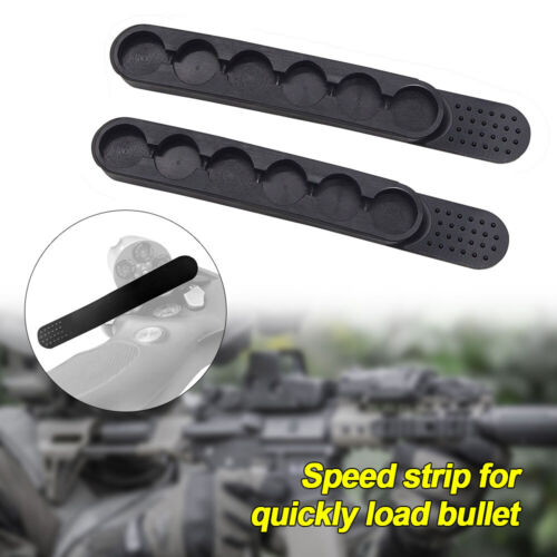 2/4 Revolver Speed Quick Strip Loader .357 .38 6.8mm .40S&W Load 6 Rounds Strip - Picture 2 of 9