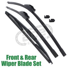 Citroen C-Crosser 2007-2012 Front & Rear Windscreen Wiper Blades Set 24