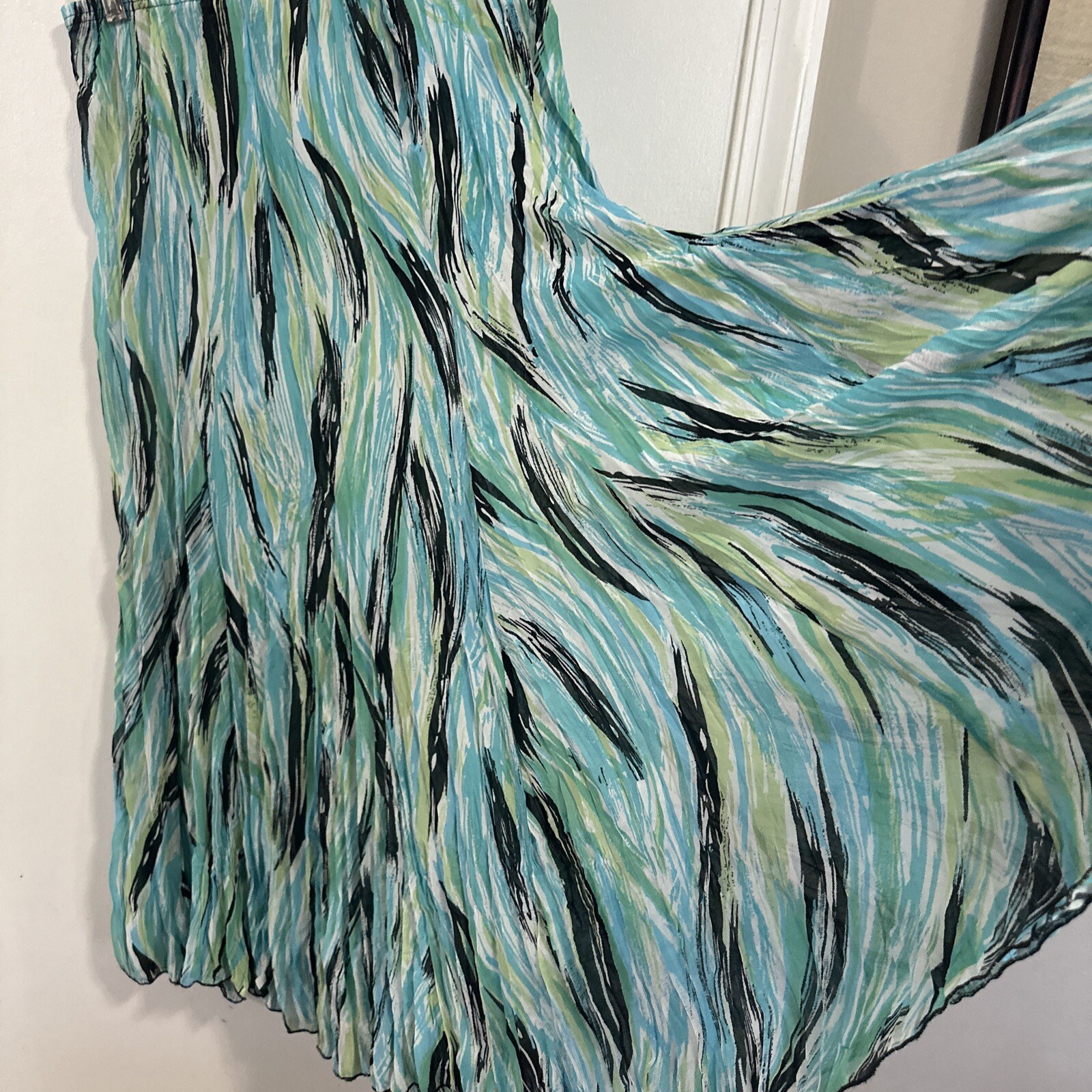 Rafael Size M Polyester Patterned Long Skirt - image 4