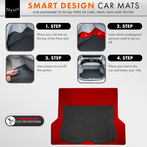 Car Mats & Car Boot Mat Universal Non Slip Heavy Duty Rubber Waterproof - Picture 23 of 38