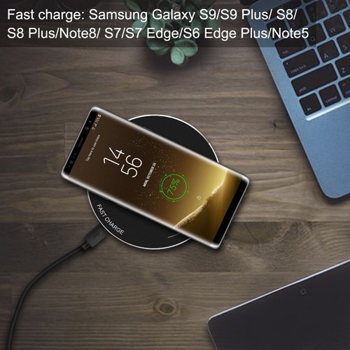 5V/2000MA Fast Charging Pad S7 edge S8 S9 S10 + Plus Note 4 5 8 HUAWEI xiaomi AU - Picture 2 of 12