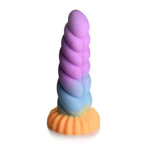 Creature Cocks Mystique Silicone Unicorn Dildo - Coloured 21 cm Fantasy Dildo - Picture 6 of 9
