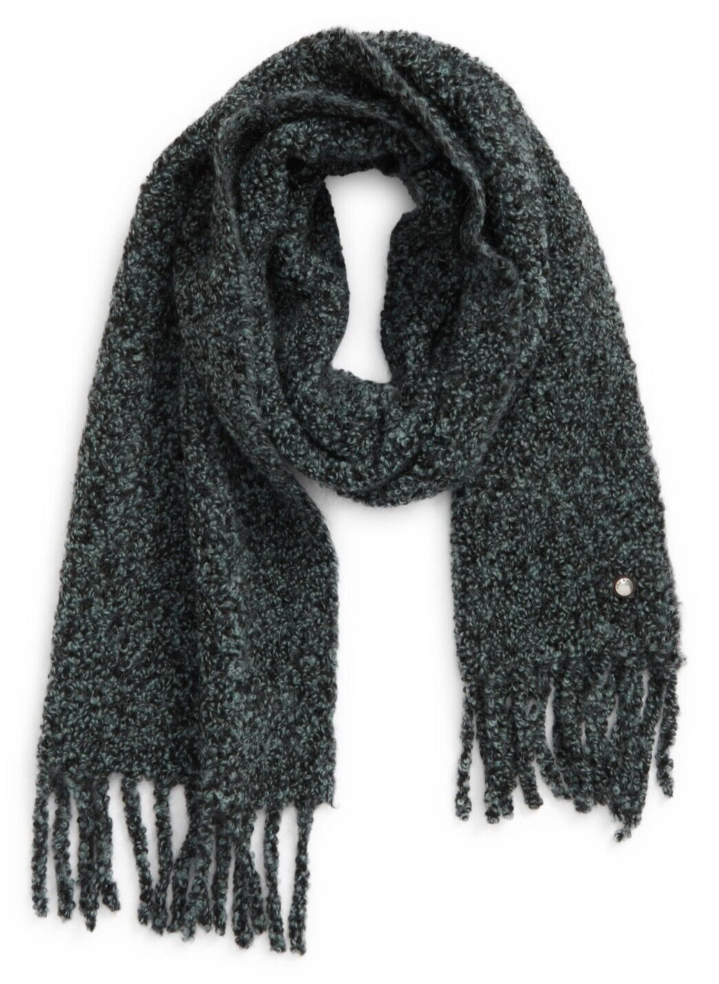 Шарф-букле из мягкой шерсти альпаки Rag & Bone Sloane Серый меланж 66 x 13 - Италия