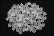 1000 Pcs 11x10mm Professional Tattoo Ink Cups with Base Plastic Pigment Caps