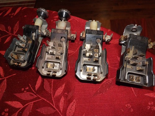 4 1955 55 1956 56 CHEVROLET CHEVY HEADLIGHT SWITCH SWITCHES & 2 56 210 150 KNOBS - Picture 3 of 4