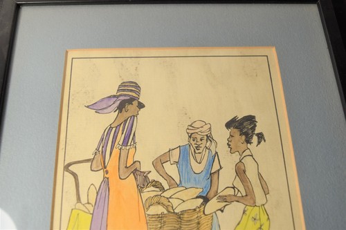 CARIBBEAN ISLAND STREET SCENE - HANDCOLORED - Bild 6 von 6