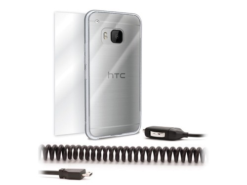 Griffin HTC One M9 Zestaw startowy Etui i ochraniacz ekranu i ładowarka samochodowa 2,1 A - Zdjęcie 1 z 4