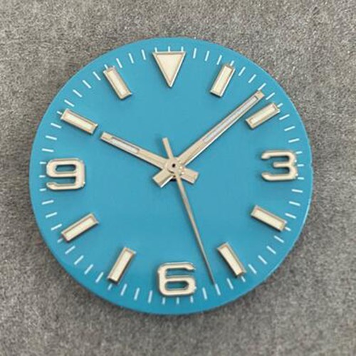 Esfera de reloj 28,5 mm + manecilla de reloj 369 tiras clavo luminoso para movimiento NH35/36/4R/7S - Imagen 15 de 16