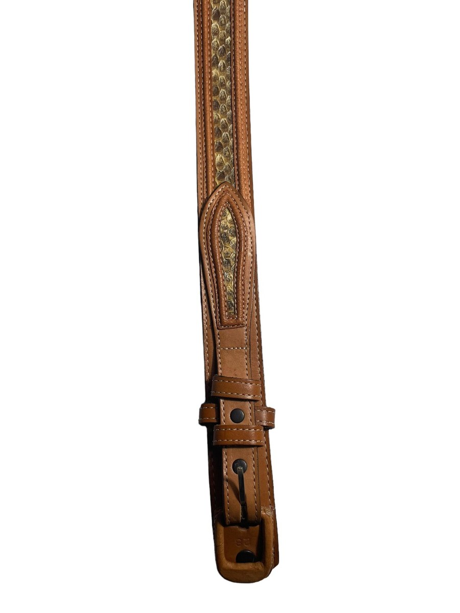 Rattlesnake Leather Belt Handcrafted in Mexico Women