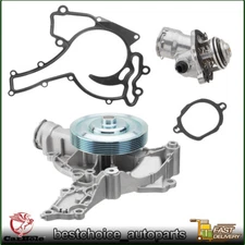 Water Pump Kit & Thermostat Housing For Mercedes-Benz C230 C280 C300 C350 3.5L