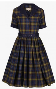 lindy bop tartan dress