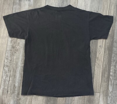 VINTAGE 80s 90s NASCAR Mark Martin #6 Car Black Folgers T Shirt 