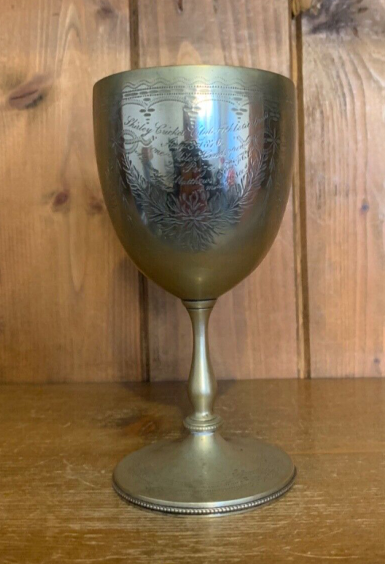 1876 Shirley Warwickshire Cricket Club vintage silver plate trophy, trophies eBay