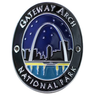 Gateway Arch National Park Walking Stick Medallion St. Louis Missouri Gift Badge