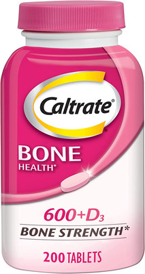 600 plus D3 Calcium and Vitamin D Supplement Tablets, Bone Health Supplements fo