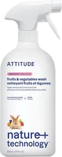 ATTITUDE Fruit and Vegetable Wash Removes Wax Dirt and Impurities Plant- and ...