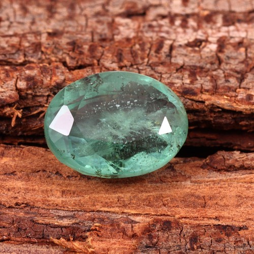 2.29 Ct Certified Natural Zambian Emerald Faceted Oval Cut Loose Gemstone - Picture 3 of 3