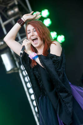 Kim Seviour of Touchstone live on stage at High Voltage Festival i - Old Photo 3