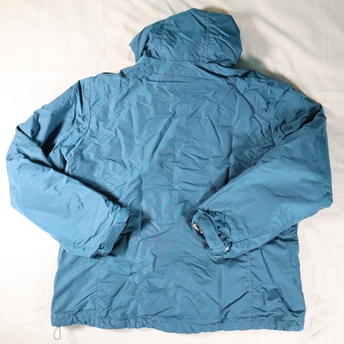 Womens Eddie Bauer Blue Fleece Lined Hooded Nylon Thermore Jacket Coat XL - Picture 9 of 15