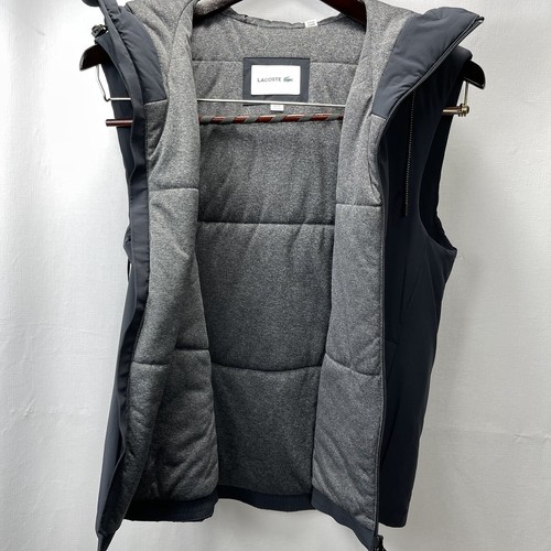 Mens Lacoste Motion 3in1 Graphite Hood+Belt Raincoat(M) w/Detachable Vest(S/M) - Picture 9 of 12