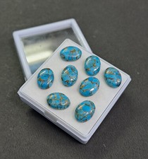  WHOLESALE BLUE COPPER TURQUOISE CABOCHON OVAL SHAPE LOOSE GEMSTONE