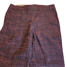 JM Collection Womens Tummy Control Slim Leg Pant Size Large Multicolor NWT NEW