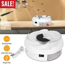 USB Powered Electric Fly Trap Automatic Flycatcher Rotating Fly Pest Repellent
