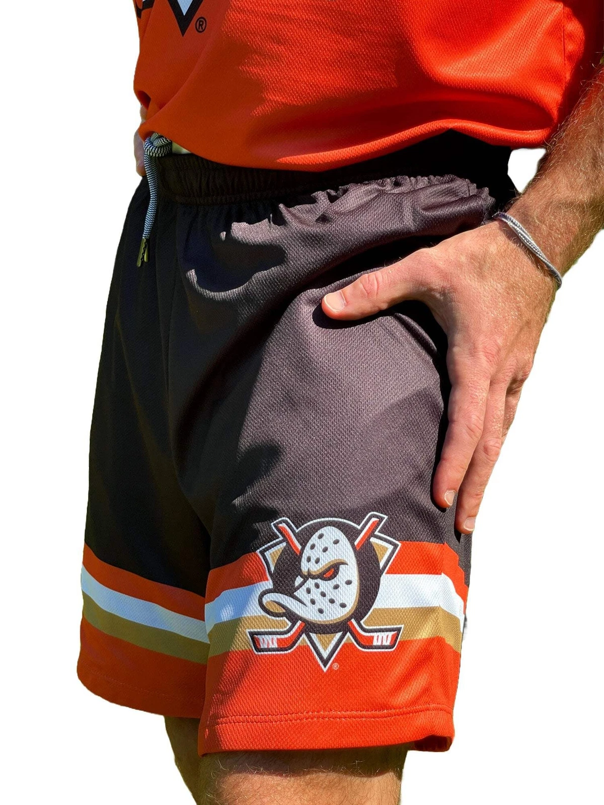 Anaheim Duckks 2024 Mesh Hockey Shorts, Gift for Fan