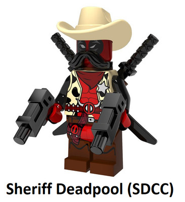 New Minifigure Rare Custom Legoing Sheriff Deadpool DC Comics Marvel Universe | eBay