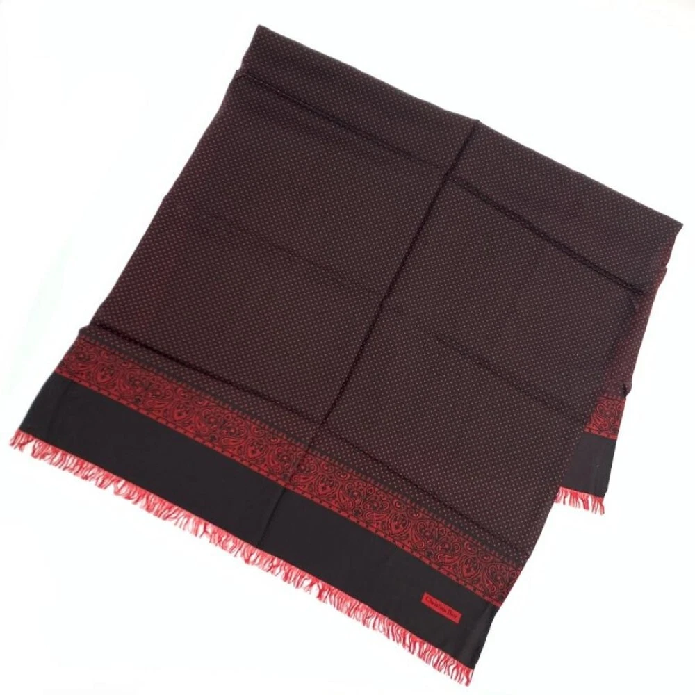 Christian Dior Foulard Soie 27x48 pouces Multicolore Silk Dots 04927a