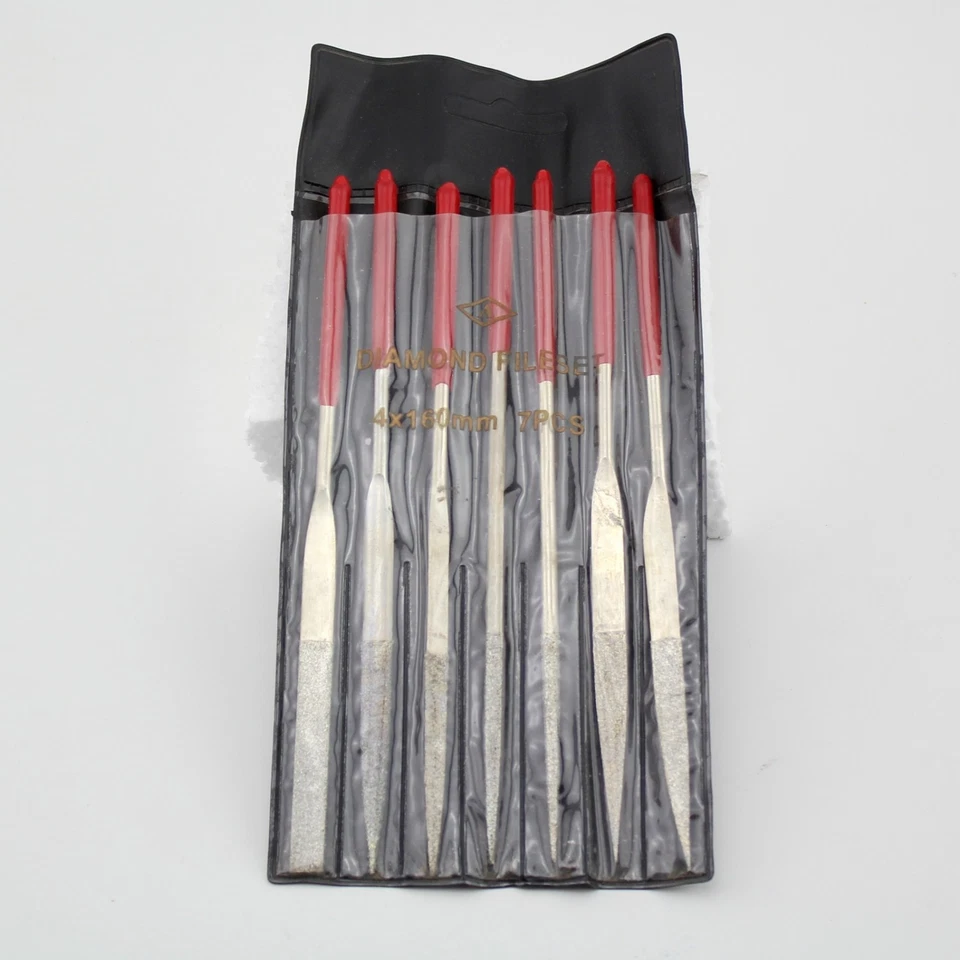 7Pcs 6 inch 160 MM x 4MM Diamond Coated FLAT File Titanium Watch Jewelry Repair - Image 3 of 4