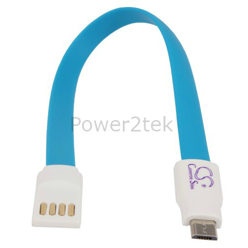 2 x Flat Magnet micro USB Data Sync Charger Cable for Xperia Z1 Z2 Z3 C3 NEW - Picture 4 of 5