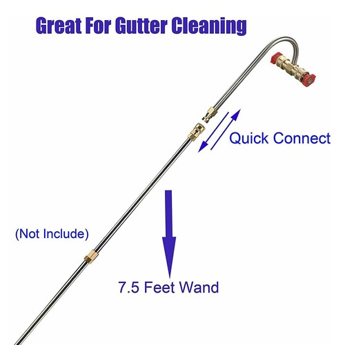 Universal Gutter Cleaning Kit Blower Attachment Tubes Debris - Picture 7 of 12
