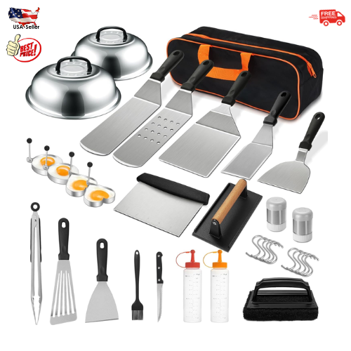 35 Piece Griddle Accessories Kit for Flat Top Grill with Spatulas Basting Cover