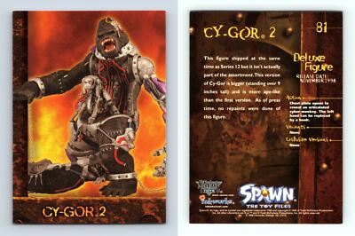 Cy-Gor 2 #81 Spawn The Toy Files 1999 Inkworks Trading Card