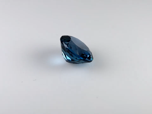 4.44 ct Sparkling Round (10 x 10 mm) Heated Brazil London Blue Topaz Gemstone - Video 1 of 1