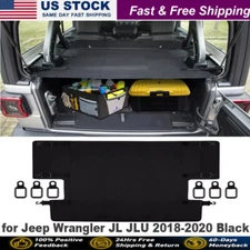 Cargo Cover Rear Trunk Protector Shade for Jeep Wrangler JL JLU 2018-2020 Black