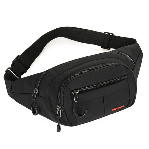 Nylon Crossbody Chest Bag Waterproof Fanny Packs Portable Sports Waist Bag - Zdjęcie 11 z 12